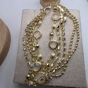 Elegant Gold Multi-Strand Bracelet (823)